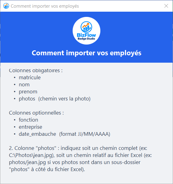📥 Import Excel